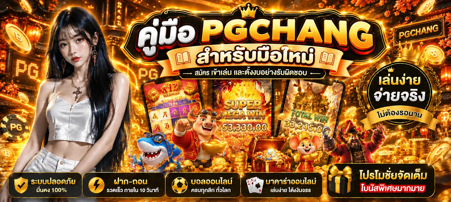 PGCHANG คู่มือสมัคร เข้าเล่น และตั้งงบสำหรับมือใหม่